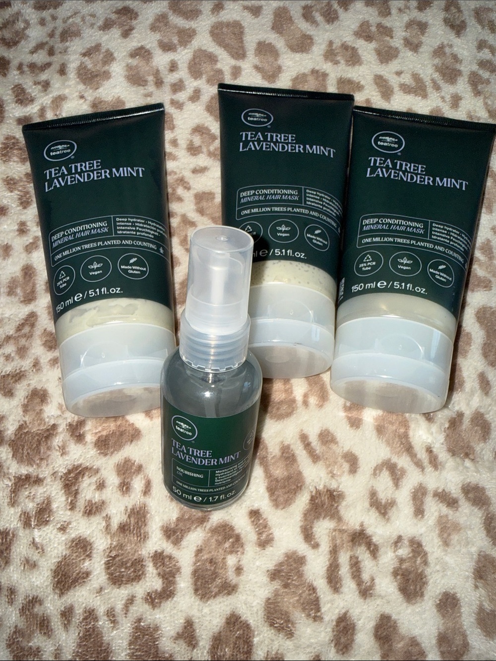 Tea Tree Lavender Mint Deep Conditioning Hair Mask - x3 & 1-LM-tea tree oil bnib